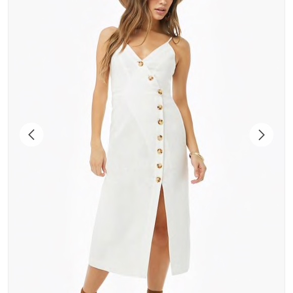 Forever 21 Dresses Forever 2 Button Midi Dress Reformation Dupe Poshmark